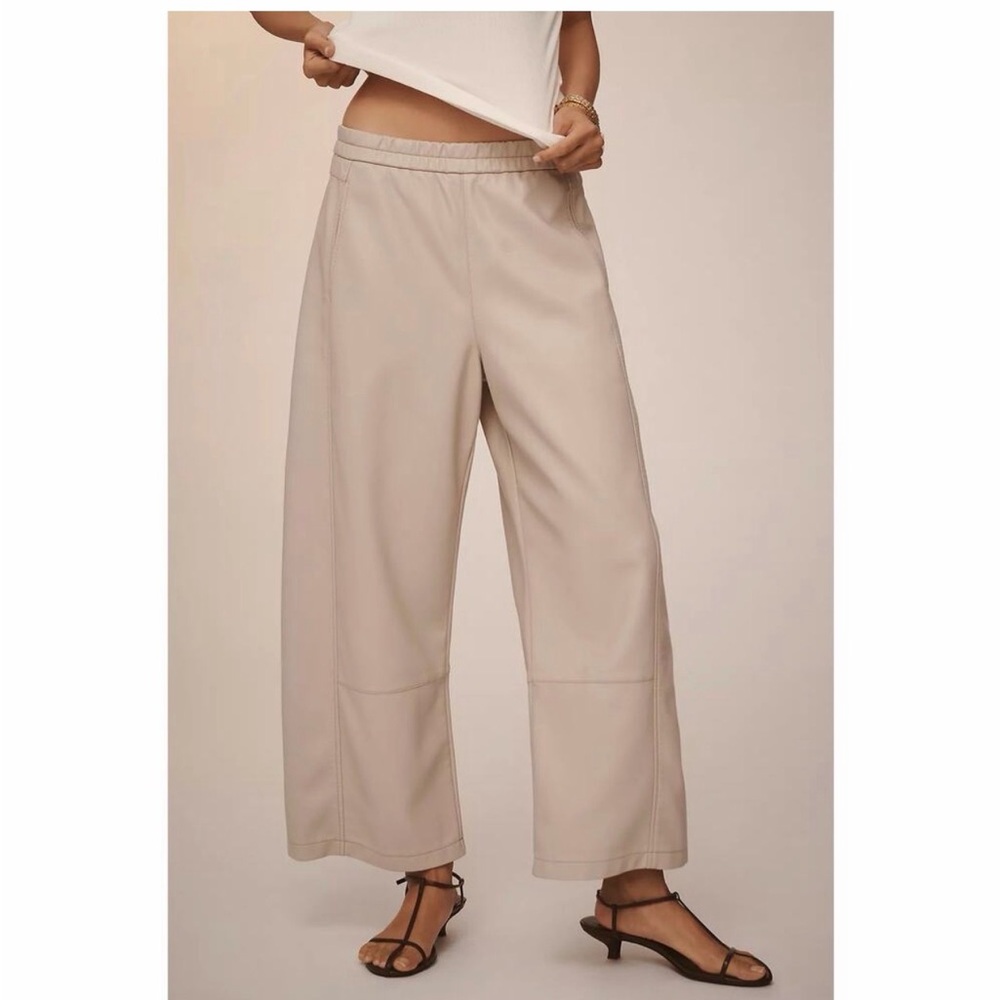 Pilcro Cream Izzie Wide-Leg Pants NWT Medium